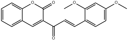 3-[3-(2,4-dimethoxyphenyl)acryloyl]-2H-chromen-2-one Struktur