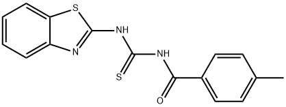 N-(1,3-benzothiazol-2-yl)-N'-(4-methylbenzoyl)thiourea Struktur