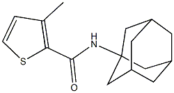 N-(1-adamantyl)-3-methyl-2-thiophenecarboxamide Struktur