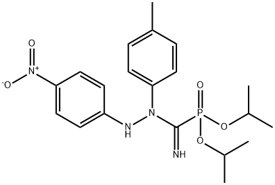 diisopropyl 4-nitro(4-toluidino)benzohydrazonoylphosphonate Struktur