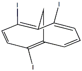 2,5,7-triiodobicyclo[4.4.1]undeca-1,3,5,7,9-pentaene Struktur