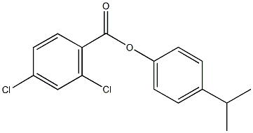 4-(1-methylethyl)phenyl 2,4-dichlorobenzoate Struktur