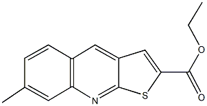 ethyl 7-methylthieno[2,3-b]quinoline-2-carboxylate Struktur