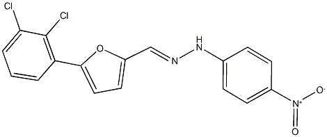 5-(2,3-dichlorophenyl)furan-2-carbaldehyde {4-nitrophenyl}hydrazone Struktur