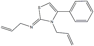 N-allyl-N-(3-allyl-4-phenyl-1,3-thiazol-2(3H)-ylidene)amine Struktur