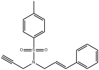 N-cinnamyl-4-methyl-N-(2-propynyl)benzenesulfonamide Struktur