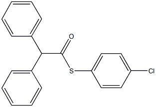 S-(4-chlorophenyl) diphenylethanethioate Struktur