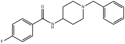 N-(1-benzyl-4-piperidinyl)-4-fluorobenzamide Struktur