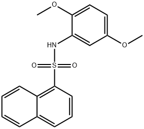 N-(2,5-dimethoxyphenyl)-1-naphthalenesulfonamide Struktur