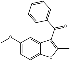 (5-methoxy-2-methyl-1-benzofuran-3-yl)(phenyl)methanone Struktur