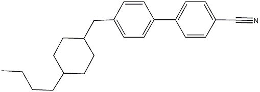 4'-[(4-butylcyclohexyl)methyl][1,1'-biphenyl]-4-carbonitrile Struktur