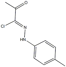 N-(4-methylphenyl)-2-oxopropanehydrazonoyl chloride Struktur