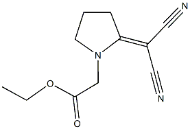 ethyl [2-(dicyanomethylene)pyrrolidin-1-yl]acetate Struktur