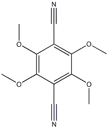 2,3,5,6-tetramethoxyterephthalonitrile Struktur