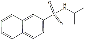 N-isopropyl-2-naphthalenesulfonamide Struktur