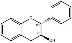 2-phenyl-3-chromanol Struktur