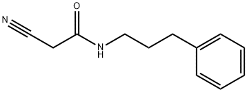 2-cyano-N-(3-phenylpropyl)acetamide Struktur