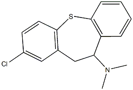 N-(2-chloro-10,11-dihydrodibenzo[b,f]thiepin-10-yl)-N,N-dimethylamine Struktur