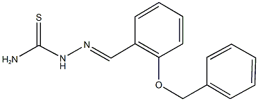 2-(benzyloxy)benzaldehyde thiosemicarbazone Struktur