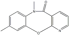 6,9-dimethylpyrido[2,3-b][1,5]benzoxazepin-5(6H)-one Struktur