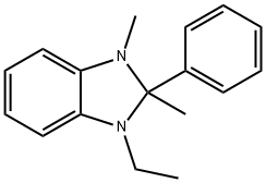 1-ethyl-2,3-dimethyl-2-phenyl-2,3-dihydro-1H-benzimidazole Struktur