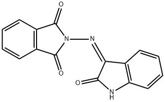 2-[(2-oxo-1,2-dihydro-3H-indol-3-ylidene)amino]-1H-isoindole-1,3(2H)-dione Struktur