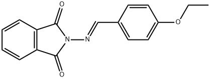 2-[(4-ethoxybenzylidene)amino]-1H-isoindole-1,3(2H)-dione Struktur