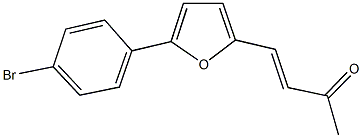 4-[5-(4-bromophenyl)-2-furyl]-3-buten-2-one Struktur