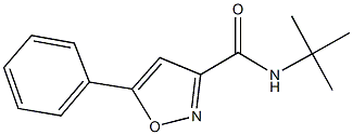 N-(tert-butyl)-5-phenyl-3-isoxazolecarboxamide Struktur