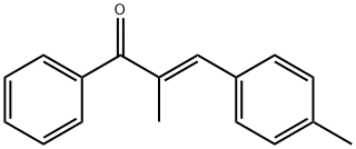 2-methyl-3-(4-methylphenyl)-1-phenyl-2-propen-1-one Struktur