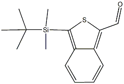 3-[tert-butyl(dimethyl)silyl]-2-benzothiophene-1-carbaldehyde Struktur