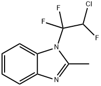 1-(2-chloro-1,1,2-trifluoroethyl)-2-methyl-1H-benzimidazole Struktur