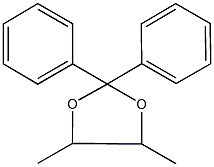 4,5-dimethyl-2,2-diphenyl-1,3-dioxolane Struktur