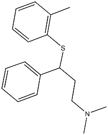 N,N-dimethyl-N-{3-[(2-methylphenyl)sulfanyl]-3-phenylpropyl}amine Struktur