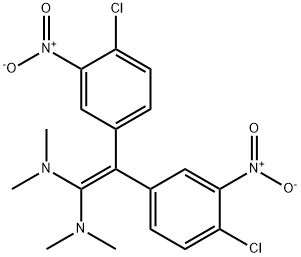 2,2-bis(4-chloro-3-nitrophenyl)-N~1~,N~1~,N~1~,N~1~-tetramethyl-1,1-ethylenediamine Struktur