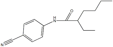 N-(4-cyanophenyl)-2-ethylhexanamide Struktur