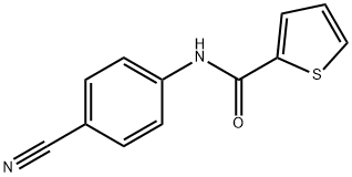 N-(4-cyanophenyl)thiophene-2-carboxamide Struktur