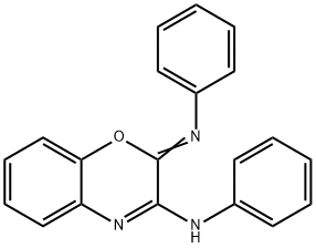 N-(2-(phenylimino)-2H-1,4-benzoxazin-3(4H)-ylidene)aniline Struktur