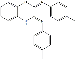 4-methyl-N-(2-[(4-methylphenyl)imino]-2H-1,4-benzoxazin-3(4H)-ylidene)aniline Struktur