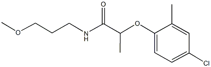 2-(4-chloro-2-methylphenoxy)-N-(3-methoxypropyl)propanamide Struktur