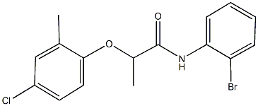 N-(2-bromophenyl)-2-(4-chloro-2-methylphenoxy)propanamide Struktur