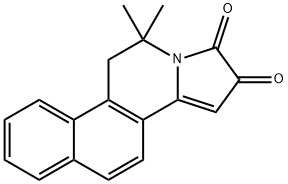 6,6-dimethyl-5,6-dihydrobenzo[f]pyrrolo[2,1-a]isoquinoline-8,9-dione Struktur