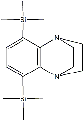 3,6-bis(trimethylsilyl)-1,8-diazatricyclo[6.2.2.0~2,7~]dodeca-2,4,6-triene Struktur