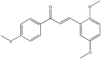 3-(2,5-dimethoxyphenyl)-1-[4-(methylsulfanyl)phenyl]-2-propen-1-one Struktur