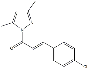 1-[3-(4-chlorophenyl)acryloyl]-3,5-dimethyl-1H-pyrazole Struktur