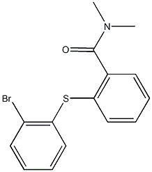 2-[(2-bromophenyl)sulfanyl]-N,N-dimethylbenzamide Struktur