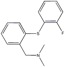 N-{2-[(2-fluorophenyl)sulfanyl]benzyl}-N,N-dimethylamine Struktur