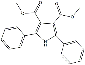 dimethyl 2,5-diphenyl-1H-pyrrole-3,4-dicarboxylate Struktur