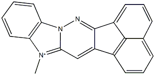 8-methylacenaphtho[1',2':3,4]pyridazino[6,1-b]benzimidazol-8-ium Struktur