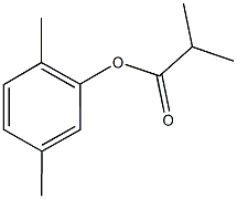 2,5-dimethylphenyl 2-methylpropanoate Struktur